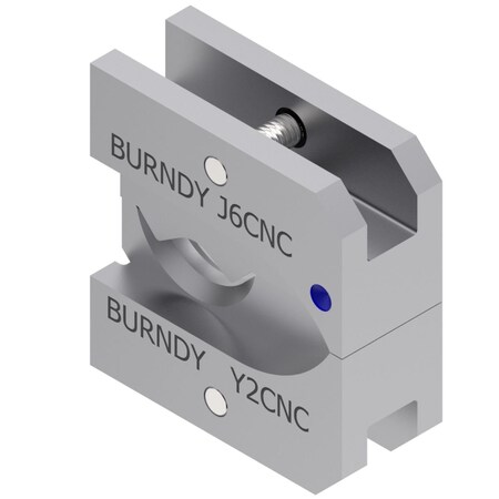 Burndy J DIE #6 UPPER HEAD GROOVE, 7 Index, FOR USE ON YA6C- YAV6C- HYLUG T J6CNC